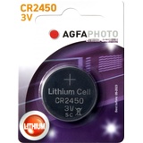 AgfaPhoto Batterie Lithium, Knopfzelle, CR2450 3V