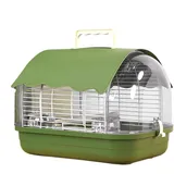 Pruojhw Vogelkäfig,Transparenter Transportkäfig Für Unterwegs,Wellensittichkäfig | Geeignet Für Conure Nymphensittich Kanarie Unzertrennlicher Fink Wohnzimmer Balkon Außenbereich Sowie Park