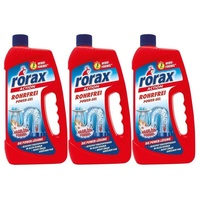 rorax 3x rorax Rohrfrei Power-Gel 1 Liter - Löst selbst Haare auf Rohrreiniger