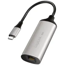 Logilink USB-C (3.2 Gen1) zu RJ45 Gigabit Ethernet (5 Gbit/s) Adapter, Full Duplex Flow Control