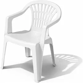 Mojawo ALTEA Gartenstuhl 56 x 54 x 80 cm weiß 3 St.