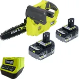 RYOBI Ryobi, Ry18cs20a 18 V One+ Akku Kettensäge, 20 cm Compact + 2x Akku 5,0 Ah + Ladegerät