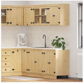 vidaXL Schrank mit Regal SKI 4 pcs Honigbraun Massives Kiefernholz