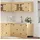 vidaXL Schrank mit Regal SKI 4 pcs Honigbraun Massives Kiefernholz