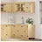 vidaXL Schrank mit Regal SKI 4 pcs Honigbraun Massives Kiefernholz