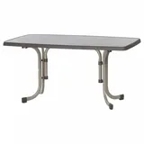 Sieger Boulevard-Klapptisch mit mecalit-Pro-Platte 150 x 90 x 72 cm champagner/schieferdekor mocca