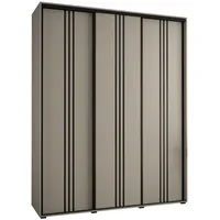 Abiks möbel MÖBEL Kryspol Schwebetürenschrank, Kaschmir, Metall, Nachbildung, 10