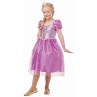 Rubie's 300165 5-6 Offizielles Disney Prinzessin Rapunzel Verwirrter Glitzer und Glitzer Mädchen Kostüm