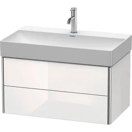 Duravit XSquare 78,4x46cm, sw hgl, 2 Schubk., wandhängend