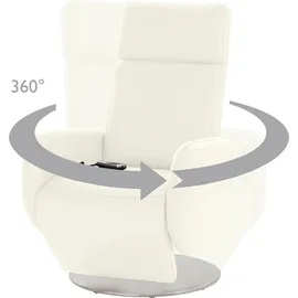 sit&more Relaxsessel Kobra Kunstleder 71 x 110 x 82 cm Beige mit Motor und Aufstehhilfe