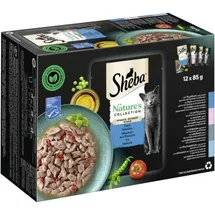 Sheba Nature's Collection in Sauce x 85 g - Fisch Variation (Thunfisch, Lachs, Kabeljau, Hochseefisch)