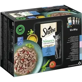 Sheba Nature's Collection in Sauce x 85 g - Fisch Variation (Thunfisch, Lachs, Kabeljau, Hochseefisch)