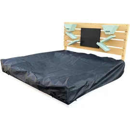Axi Sandkasten Cato mit Spielwand braun/grün/weiß
