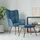 vidaXL Relaxsessel mit Hocker Samt 70 x 70 x 90 cm Blau