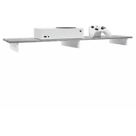 Vladon Game TV-Aufsatz 138,5 x 9,5 x 34,5 cm Weiß matt/MDF