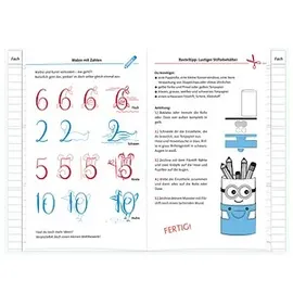 ROTH Hausaufgabenheft Disney Frozen für clevere Faule liniert DIN A5 ohne Rand, 104 Blatt, 1 St.