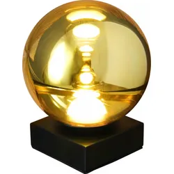 ECO-LIGHT LED Tischleuchte Altair Schwarz / Gelbgold