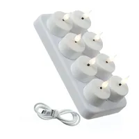 441 LED Teelichter 4 cm 8 St. weiß
