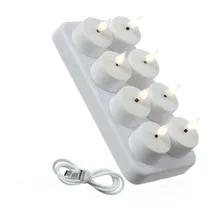 441 LED Teelichter 4 cm 8 St. weiß