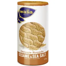 Wasa Delicate Rounds Sesame& Sea Salt 235G