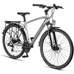 Licorne Bike Premium Touring Trekking Bike in 28 Zoll - Fahrrad für Jungen, Mädchen, Damen und Herren - 21 Gang-Schaltung - Mountainbike - Crossbike