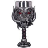 Nemesis Now Motorhead Kelch Glas, Silber, 20,5 cm