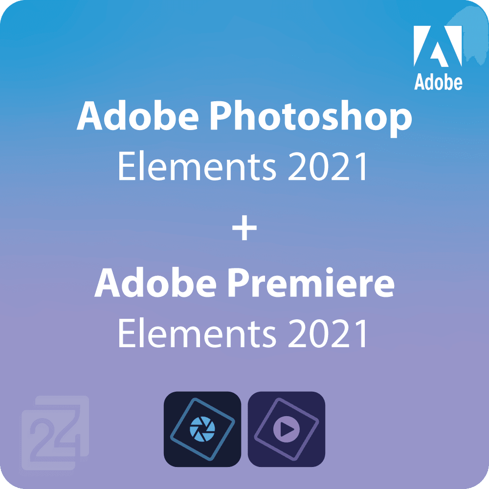 Adobe Photoshop + Premiere Elements 2021 Win/ Mac