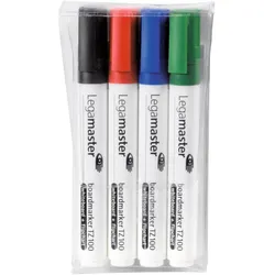 LEGAMASTER TZ100 Boardmarker sortiert 4St, 4 Stück(e), Schwarz, Blau, Grün, Rot,