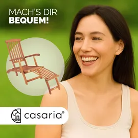 CASARIA Sonnenliege 200 x 57 x 95 cm Beige