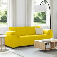 vidaXL 3-sitzer-sofa Gelb 178 cm Samt, vidaXL