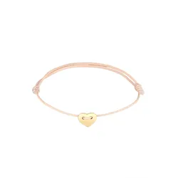 Elli Herz Liebe Textilband Trend 925 Silber vergoldet 16 Damen 