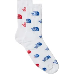 The North Face Everyday Crew Sock Logo - 2P tnf whte/tnf red/tnf bl (R09) L
