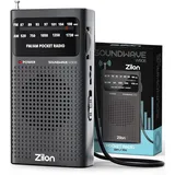 Kompaktes tragbares Mini-Radio mit ausklappbarer AM/FM-Antenne batteriebetrieben