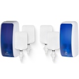 Blanc HYGIENIC KOMPLETT-SET HANDHYGIENE SENSOR: Desinfektionsspender SENSOR + 2 Kartuschen & Schaumseifenspender SENSOR + 2 Kartuschen