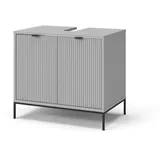 Vicco Waschbeckenunterschrank Eliza Grau 70 x 63 cm mit Türen und Schublade