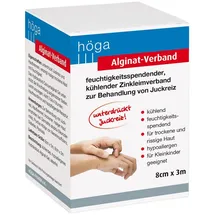 höga-pharm gmbh Alginat-Verband 8 cmx3 m kühlender Zinkleimverband