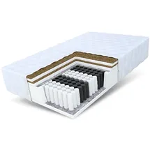 Fdm Matratze 140x200 home max duo 25cm 7 Zonen H3 H4 Premium Taschenfederkern kokos