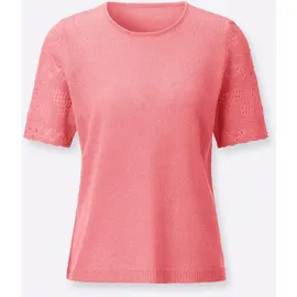 Classic Basics Bouclé-Pullover Flamingo 44