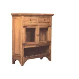 Original Mexico Barschrank - 2 Glastüren, Pinie massiv