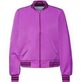 street one studio Blouson mit Collegedetails floral pink, 44 - 44