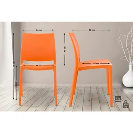 CLP Maya Stapelstuhl 44 x 50 x 81 cm orange
