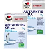 Doppelherz system ANTARKTIS KRILL Omega-3 + Calcium + D + B1 – Herzfunktion & Immunsystem – Omega-3-Fettsäuren EPA/DHA als Beitrag zur normalen Herzfunktion – 2 x 60 Kapseln