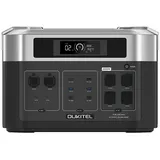 OUKITEL Stromerzeuger BP2000 Balkonkraftwerk 2200W 2048Wh, 2048Wh/640000mAh LiFePO4 Akku Solargenerator schwarz