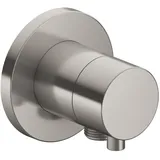 Keuco Ixmo Fertigmontageset 59541071101 Unterputz-Absperrventil, Schlauchanschluss, Griff Comfort, rund, Edelstahl-finish