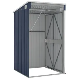 vidaXL Wand-Geräteschuppen 1 x 1,18 x 1,78 m anthrazit