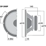 Monacor SP-300P Lautsprecher 200 Watt 8 Ohm