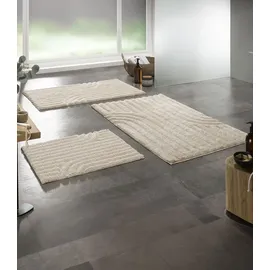 CASANOVA Badematte MINORI Cremeweiß 100 x 60 cm