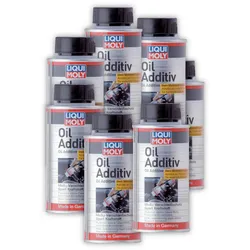 7x 125ml LIQUI MOLY 1011 Additiv Motoröl-Zusatz MoS2 Verschleißschutz Öl Additiv