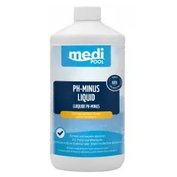 mediPOOL pH-Minus Liquid, pH senker 0810001MP , 1 Liter - Flasche