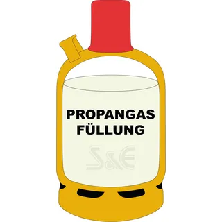 5 kg Propangas Füllung für  gelbe Pfandflasche